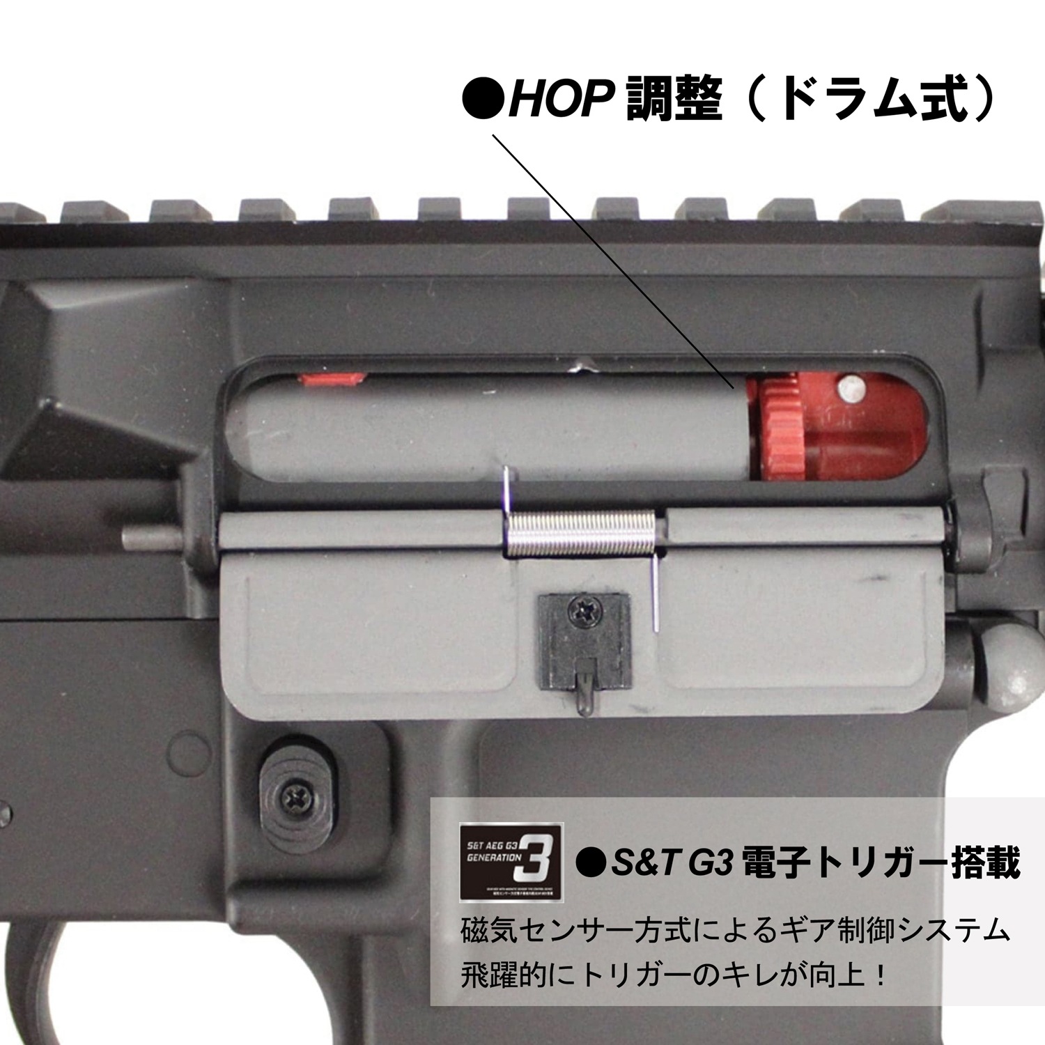 【メーカー別セール・S&T】S&T URG-I 11.5インチ フルメタル G3電動ガン BK(COLT刻印)（電子トリガーシステム搭載）【180日間安心保証つき】