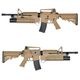 S&T M4A1 スポーツライン電動ガン with M203 グレネードランチャーS DE【バッテリー＆充電器＆BB弾セット】【180日間安心保証つき】