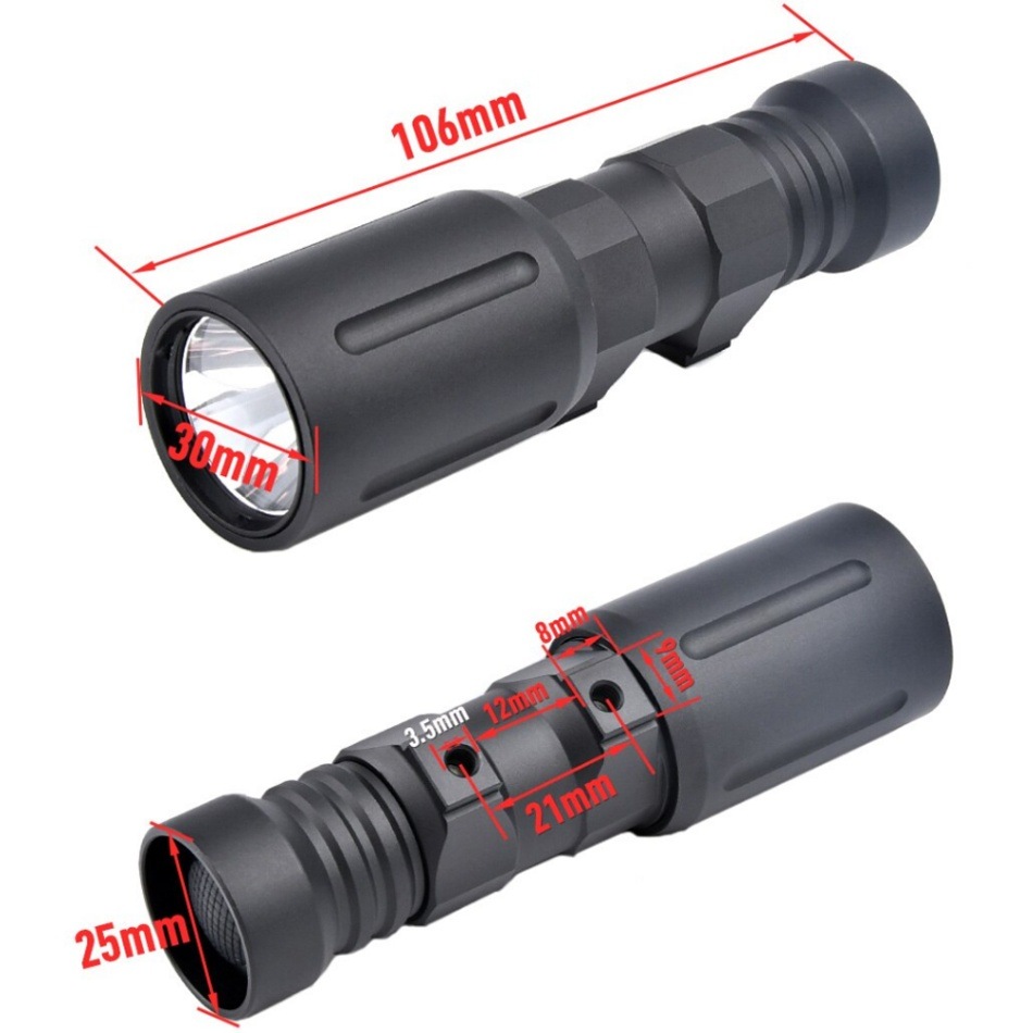 Modlite PLH v2タイプ ショート フラッシュライト DE