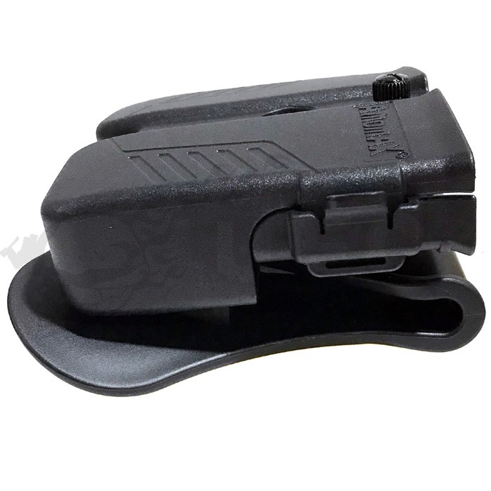 AMOMAX 9mm/.40/.45パドルダブルマガジンポーチ BK