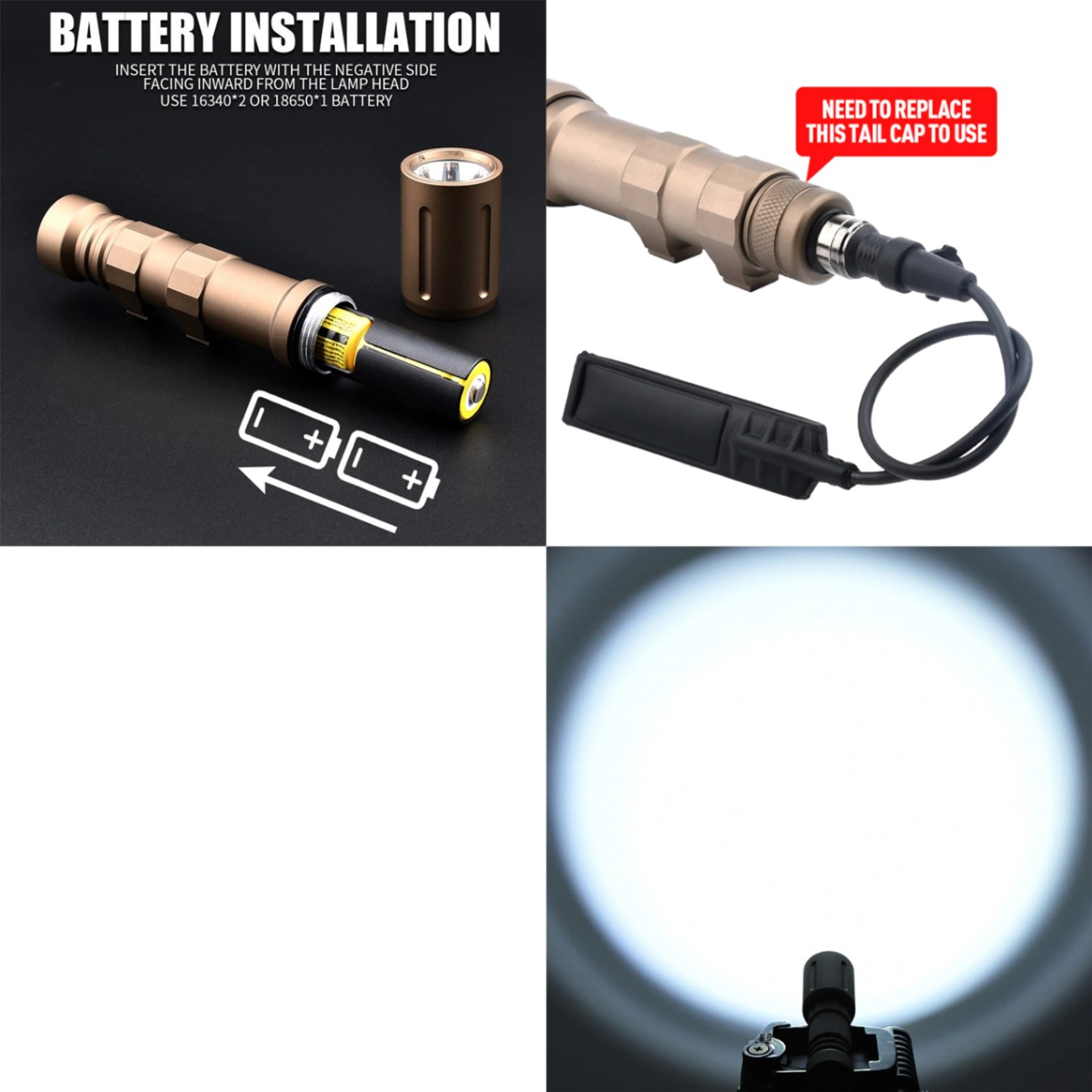 【メーカー別セール・element】Modlite PLH v2タイプ ロング フラッシュライト DE