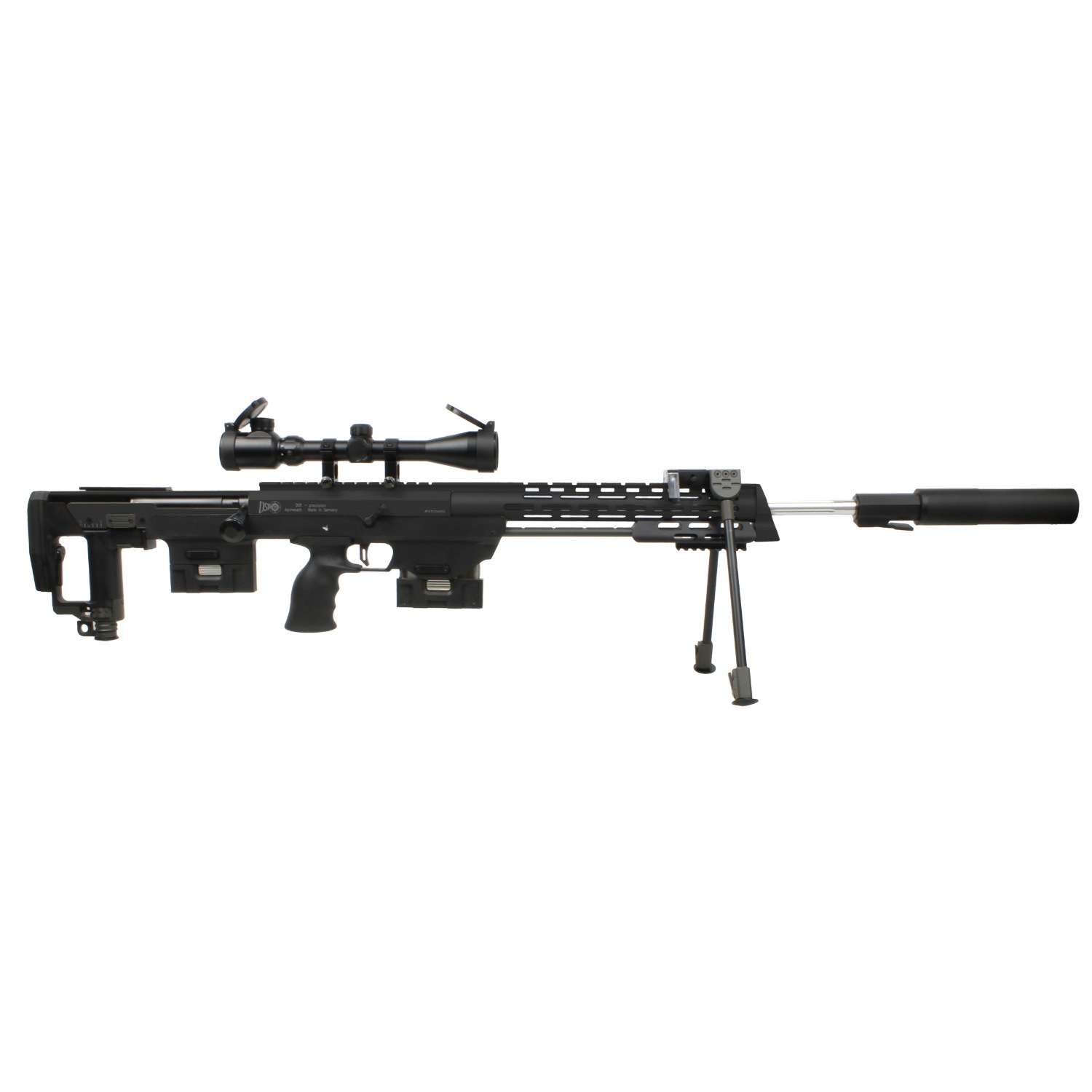 S&T DSR-1 ガスライフル BK ロングバレル【サイレンサー・スコープセット】【2営業日発送】