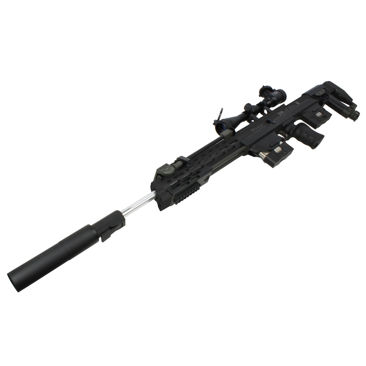 S&T DSR-1 ガスライフル BK ロングバレル【サイレンサー・スコープセット】【2営業日発送】