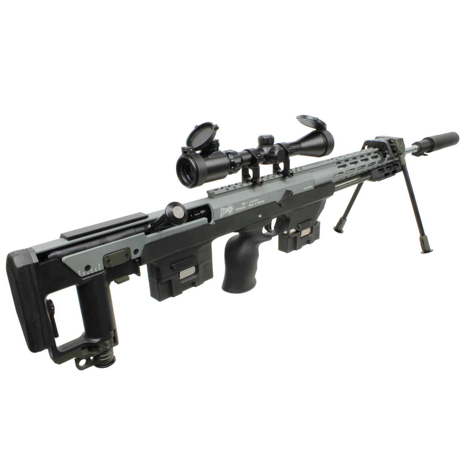 S&T DSR-1 ガスライフル GY ロングバレル【サイレンサー・スコープセット】【2営業日発送】