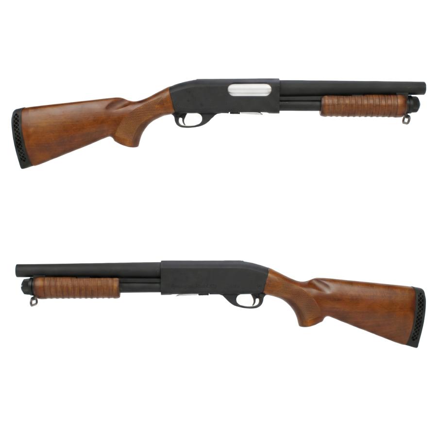 S&T M870 ソードオフ リアルウッド エアーショットガン  固定ストックセット