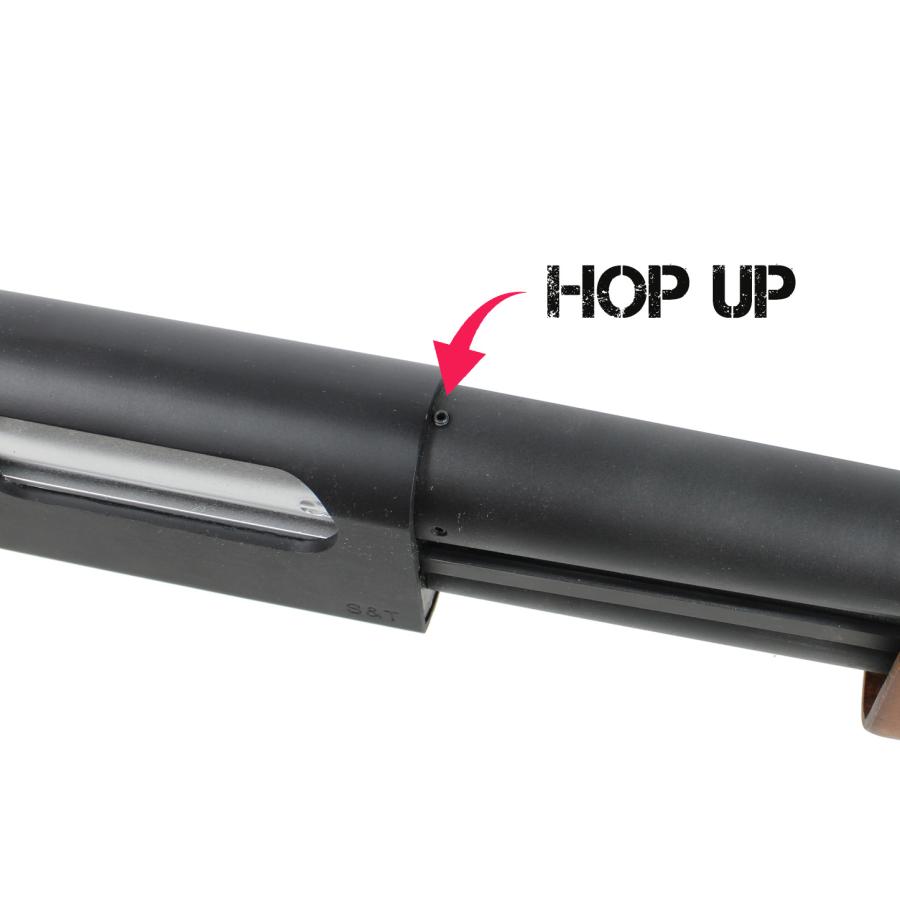 S&T M870 ソードオフ リアルウッド エアーショットガン  固定ストックセット
