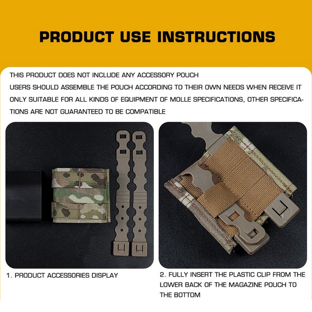 UFC ESSTACタイプ 762ショート マガジンポーチ シングル BKMC