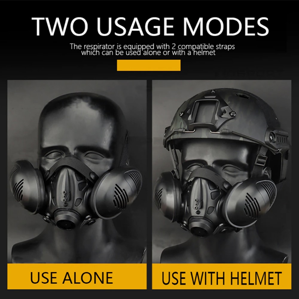 WOSPPORT タクティカル レスピレーターマスク BK | 装備,アイウェア