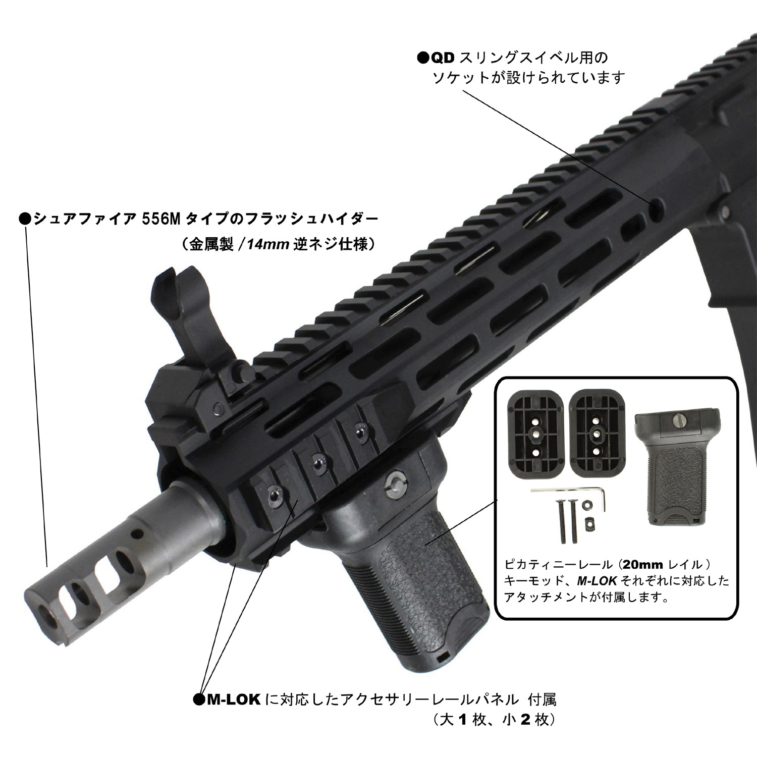 S&T M4 URX4 10.75inch M-LOK フルメタルG3電動ガン（電子トリガー