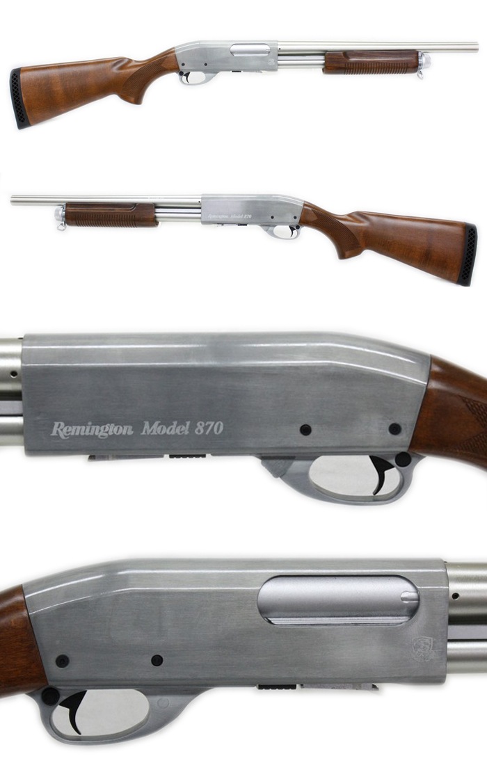 S&TSPG07SV S&T M870 ミディアム リアルウッド エアーショット