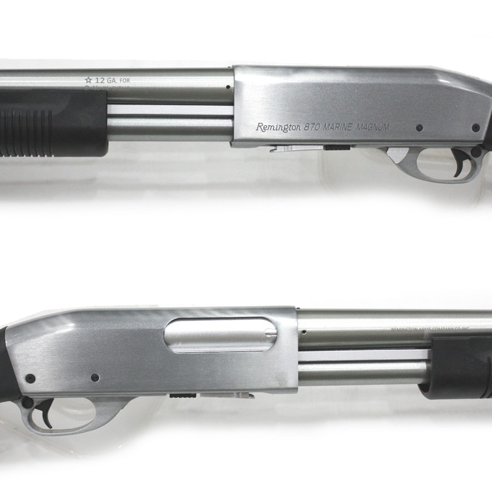 お*な様 M870 S&T M870 ロング エアーショットガン（Marine Magnum刻印）SV/BK