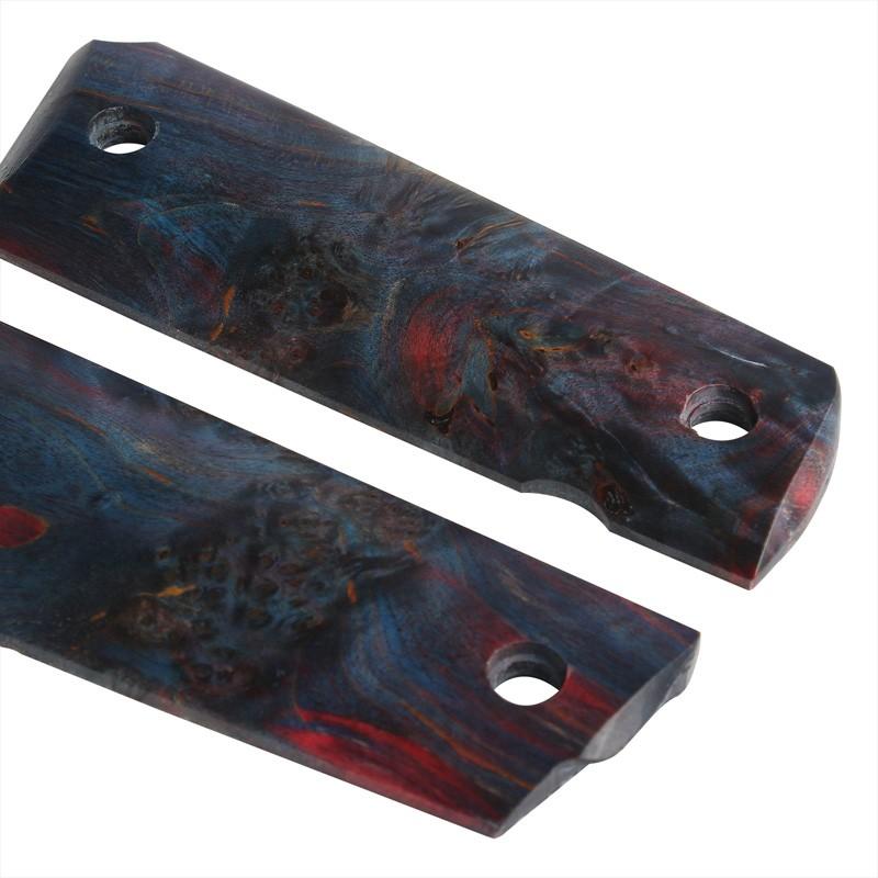 5KU M1911 Stabilized Wood グリップパネル Purple Red
