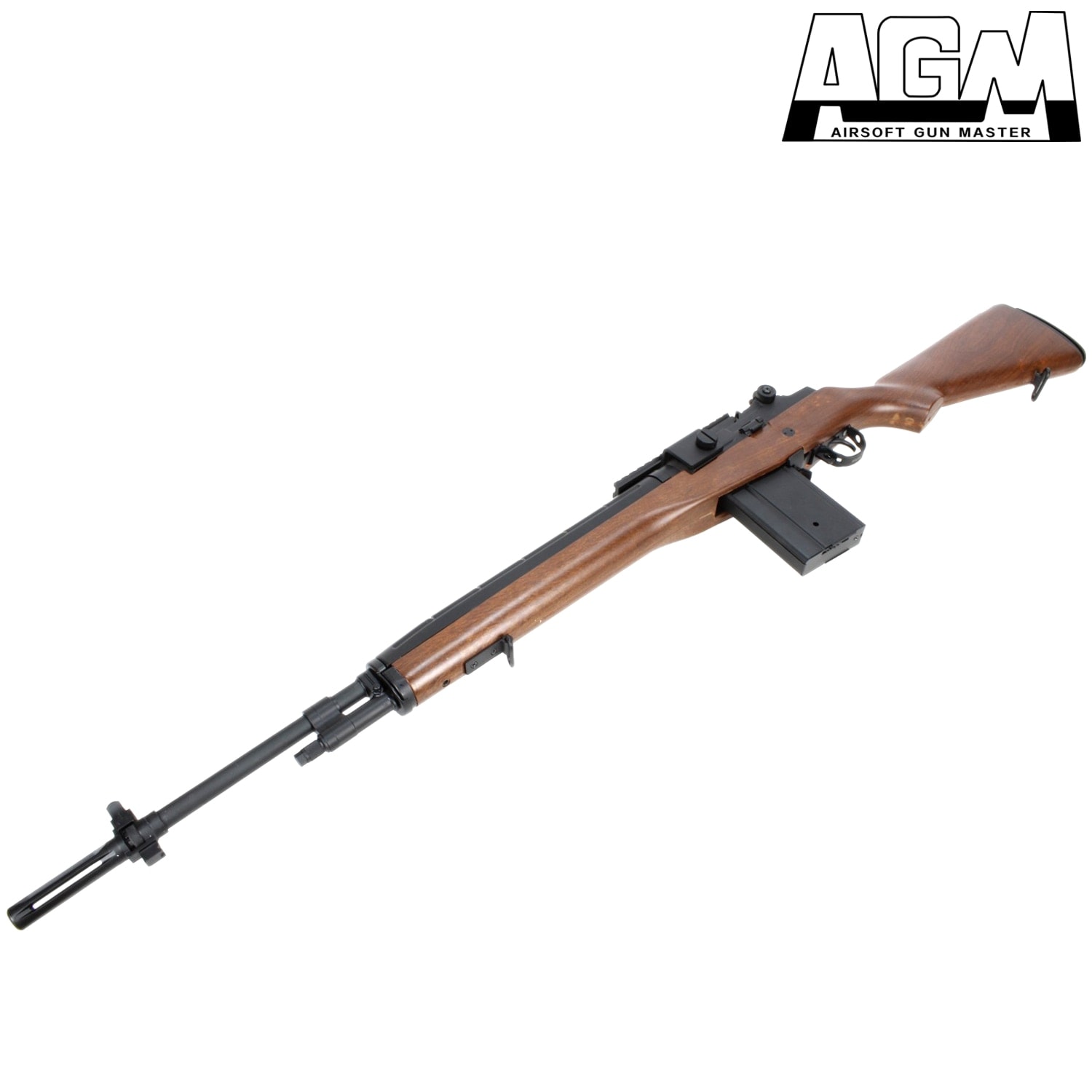 AGM M14 電動ガン フェイクウッド【バイポット・スコープセット