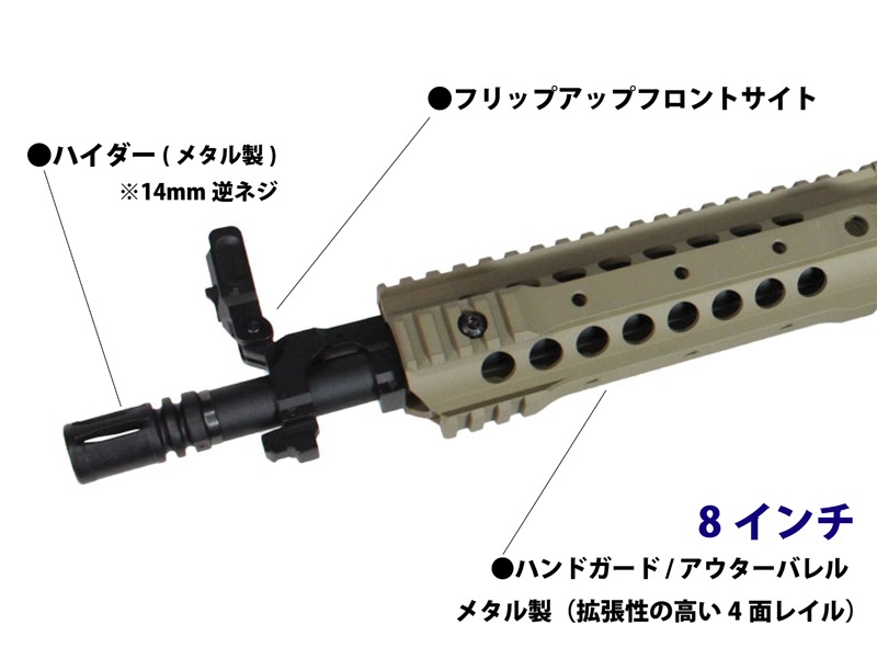 【GMOお得セット】S&T M4 URX3.1 8インチ　チャレンジャーライン　G3　電動ガン　DE（KAC　刻印）【スペシャル7点セット】