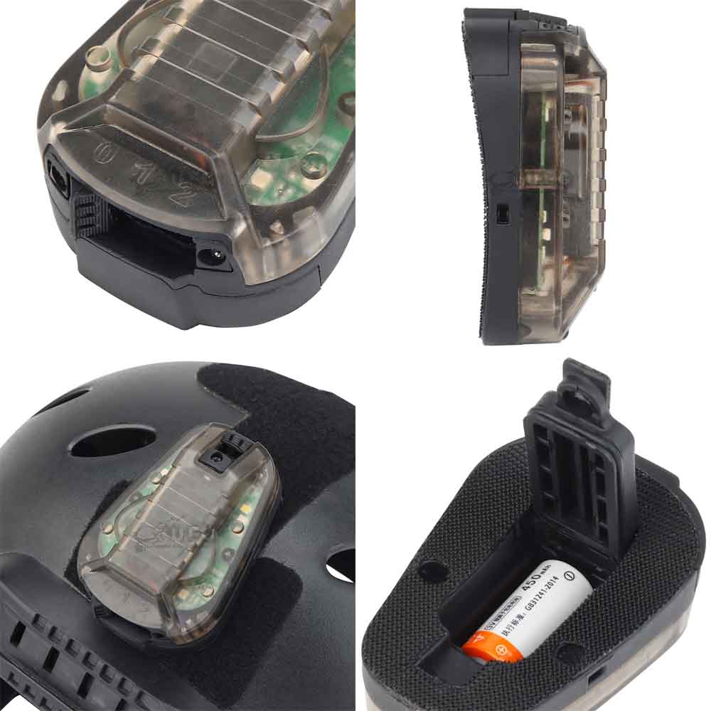 HEL STAR-6 Gen3タイプ ヘルメットストロボライトBK/Green | すべての