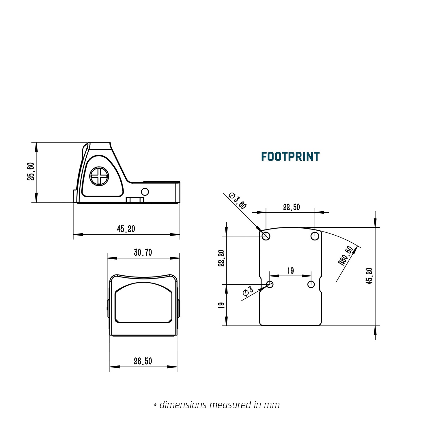 UFC RMRタイプ Red ドットサイト W/Glockマウント グレ- | メーカー別