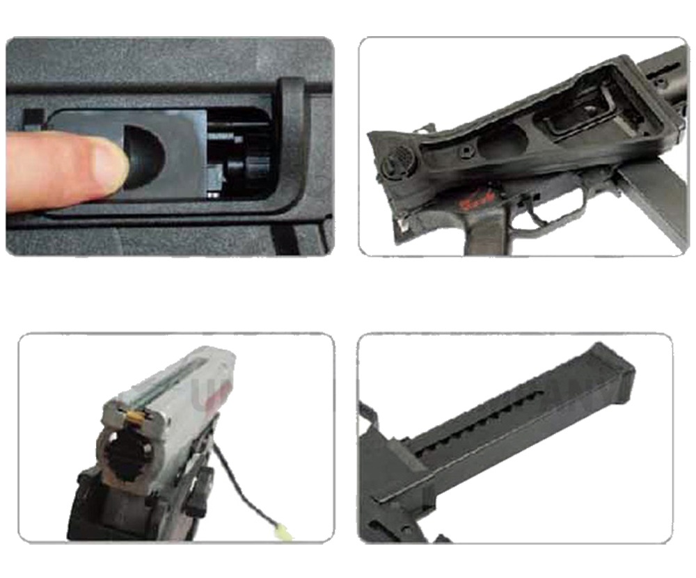 サプレッサー付き電動ガン S&T UMP スポーツライン 電動ガン BK (サイレンサーセット)【