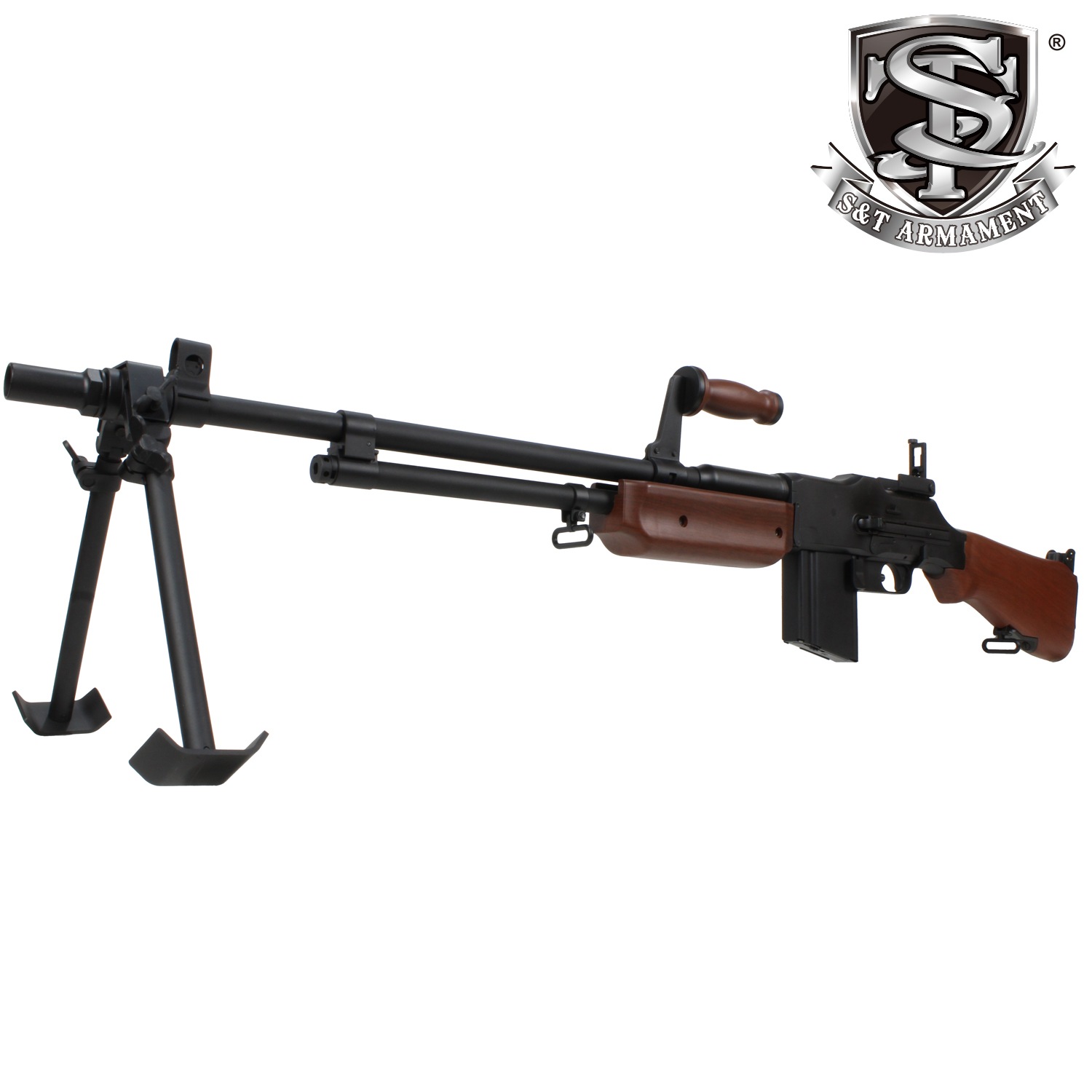 【予備マグ2本サービス】S&T ブローニング M1918A2(B.A.R.) G3電動ガン フェイクウッド【180日間安心保証つき】