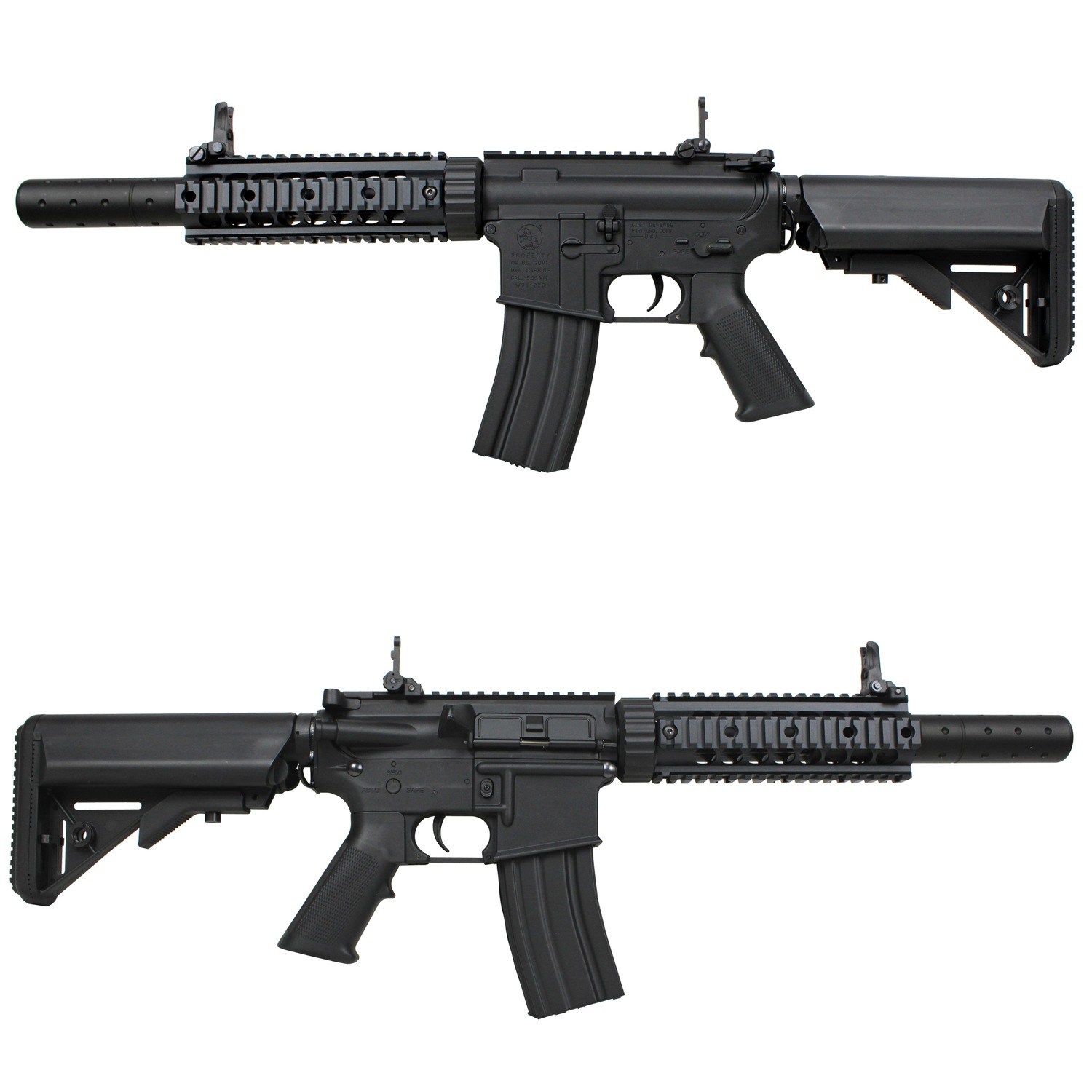 S&T M4 CQB FF 7インチ チャレンジャーライン G3電動ガンBK（COLT刻印