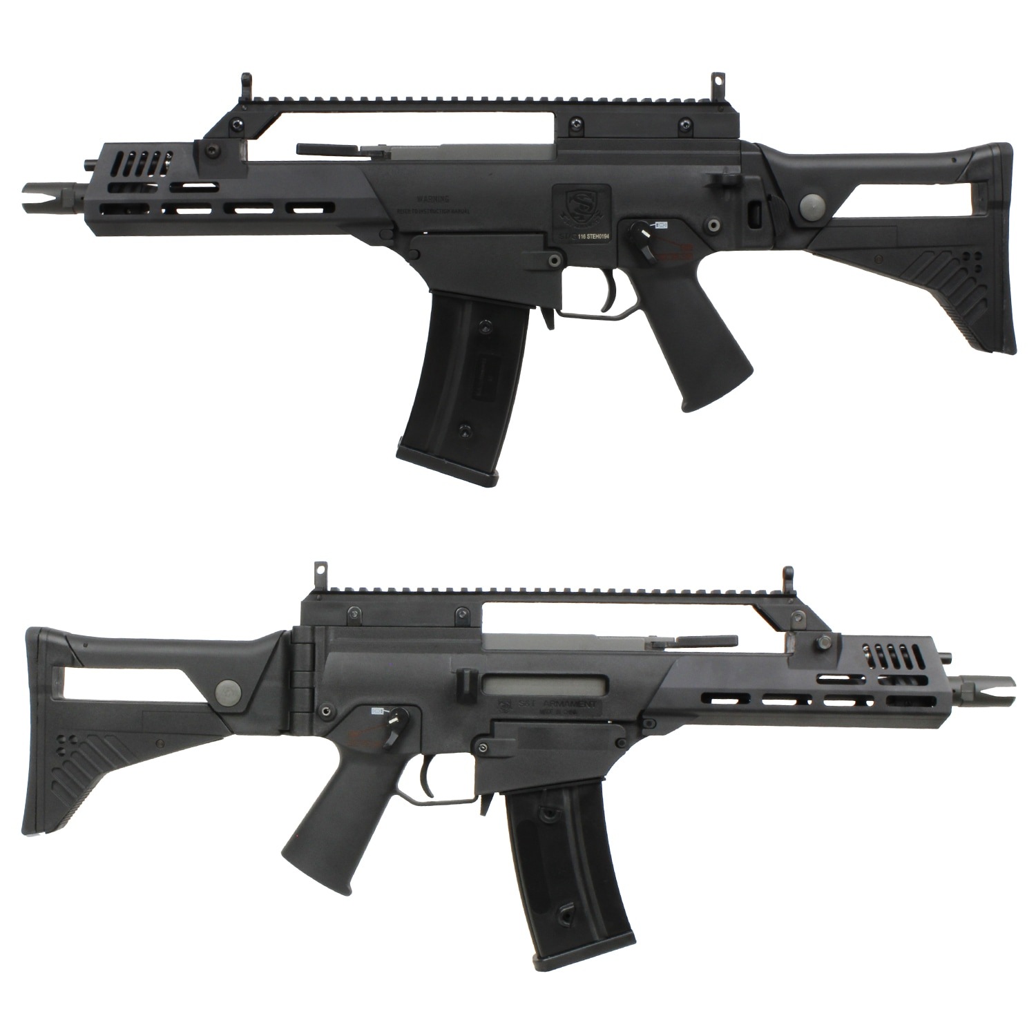 S&T G36C MLOK IDZ ガスブローバックガン BK【マガジンセット