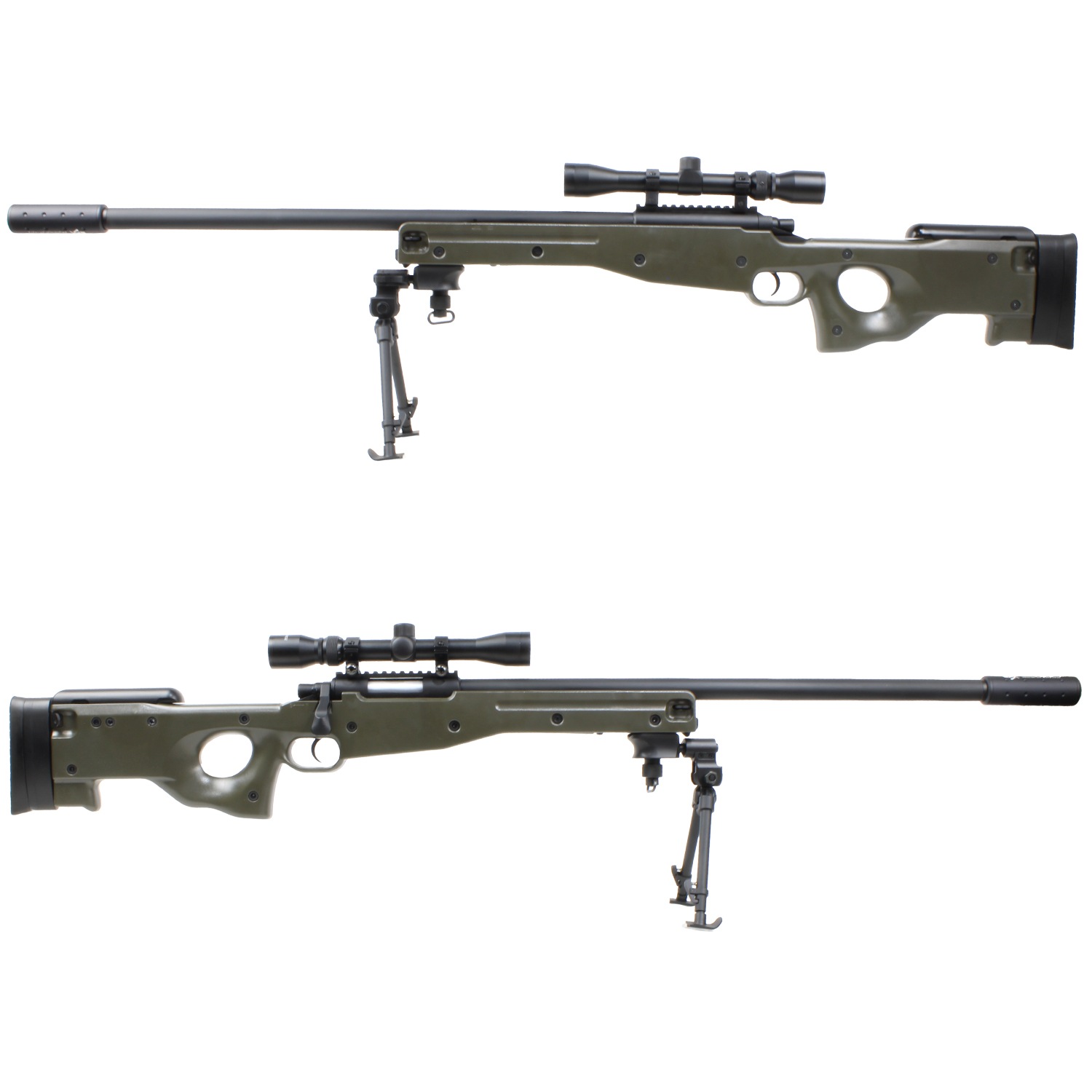 AGM L96 エアコッキングライフル OD【スコープ＆サイレンサーセット