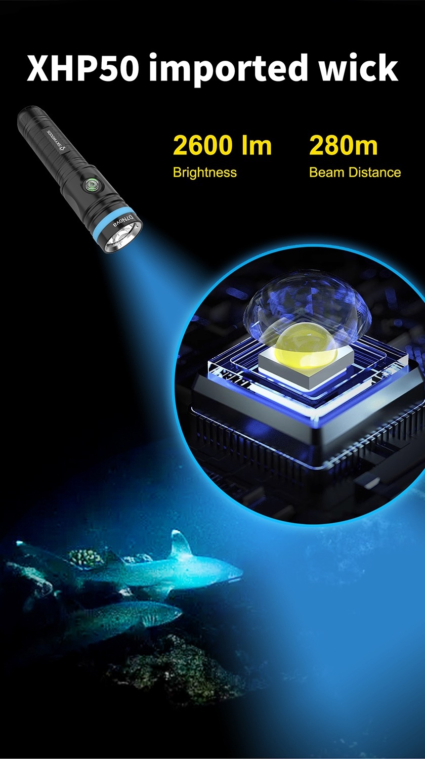 SKYWOODS D7 Nova ダイビング フラッシュライト | メーカー別,SKYWOODS