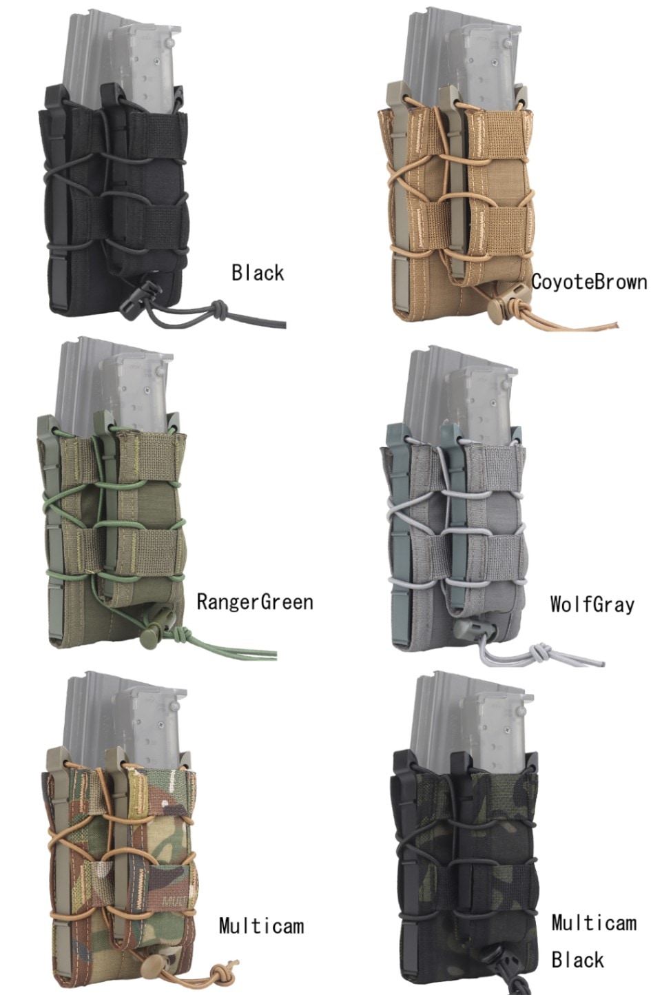 WOSPORT HSGI TACOタイプ 5.56&9mm TWIN マガジンポーチ RG | 装備