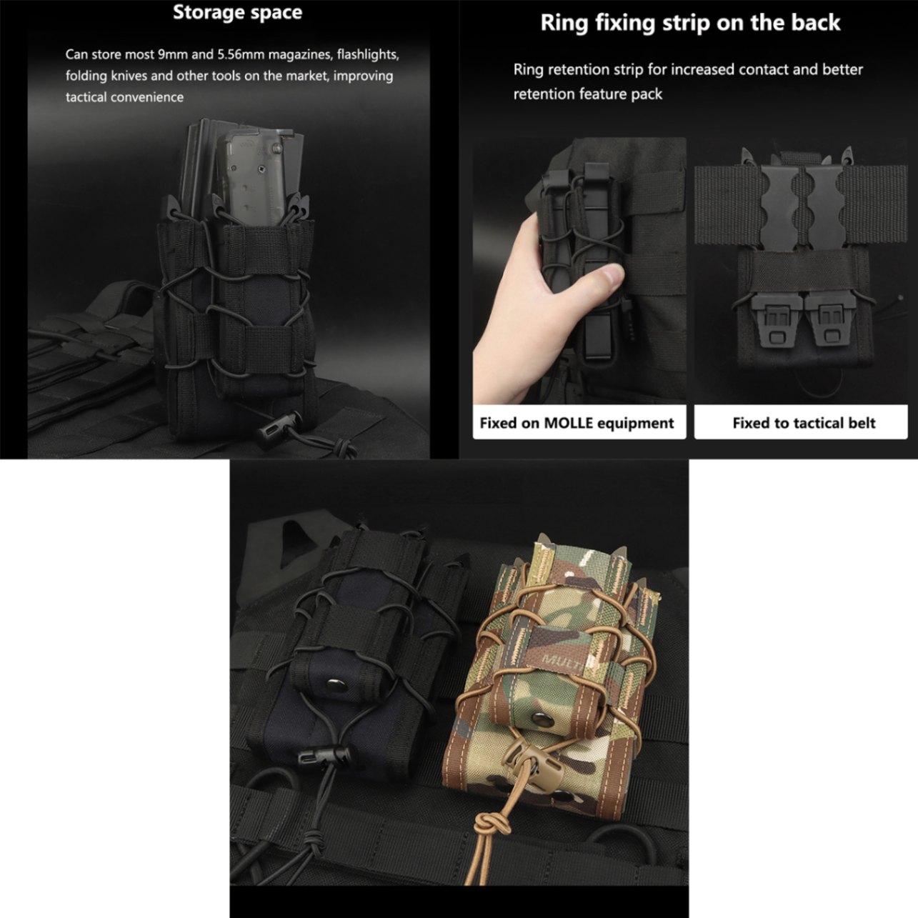 WOSPORT HSGI TACOタイプ 5.56&9mm TWIN マガジンポーチ RG | 装備
