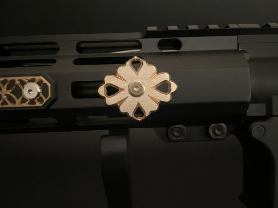 真鍮戦飾 宝相飾りKeyMod/MLOK ネジ式 | 外装パーツ,フロント/ハンド