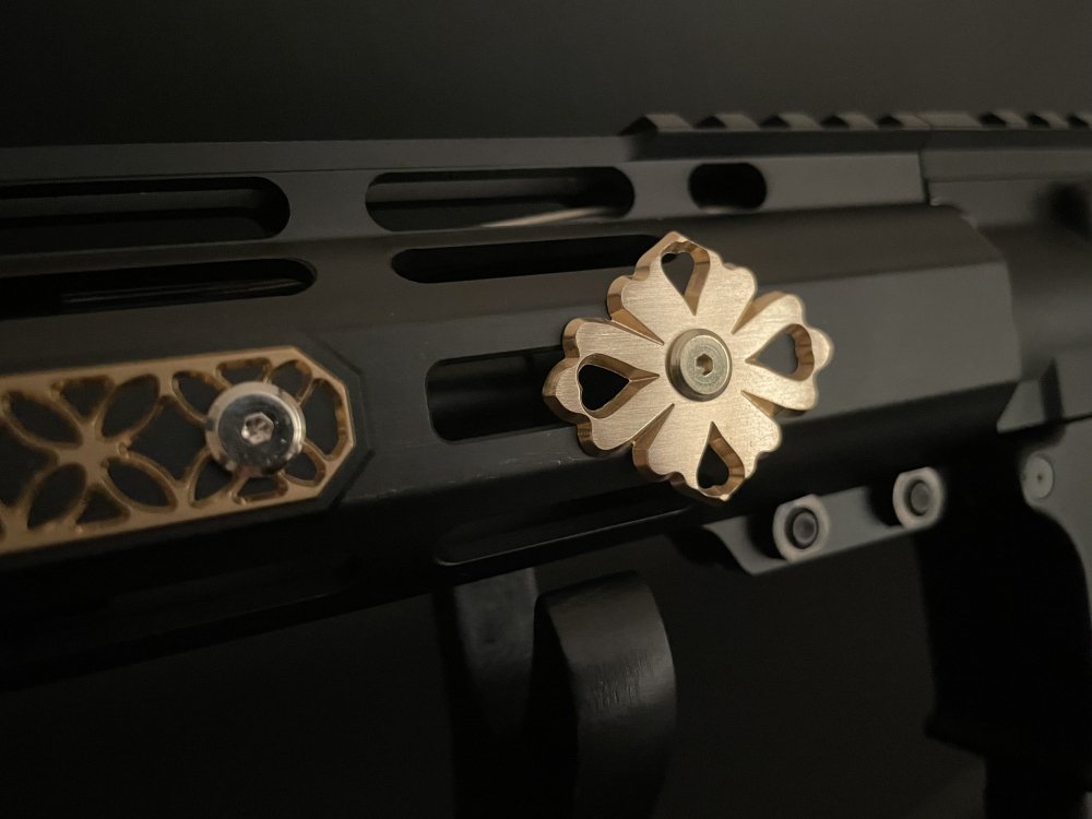 真鍮戦飾 宝相飾りKeyMod/MLOK ネジ式 | 外装パーツ,フロント/ハンド