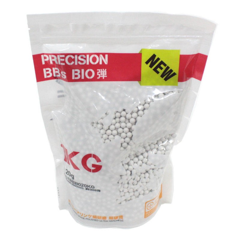 【送料無料】S&T NEW PRECISION BBs BIO弾 0.2g 1kg袋【3袋購入でボトルサービス】