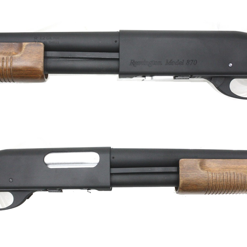 S&T M870 ロング リアルウッド エアーショットガン(SUPER MAGNUM