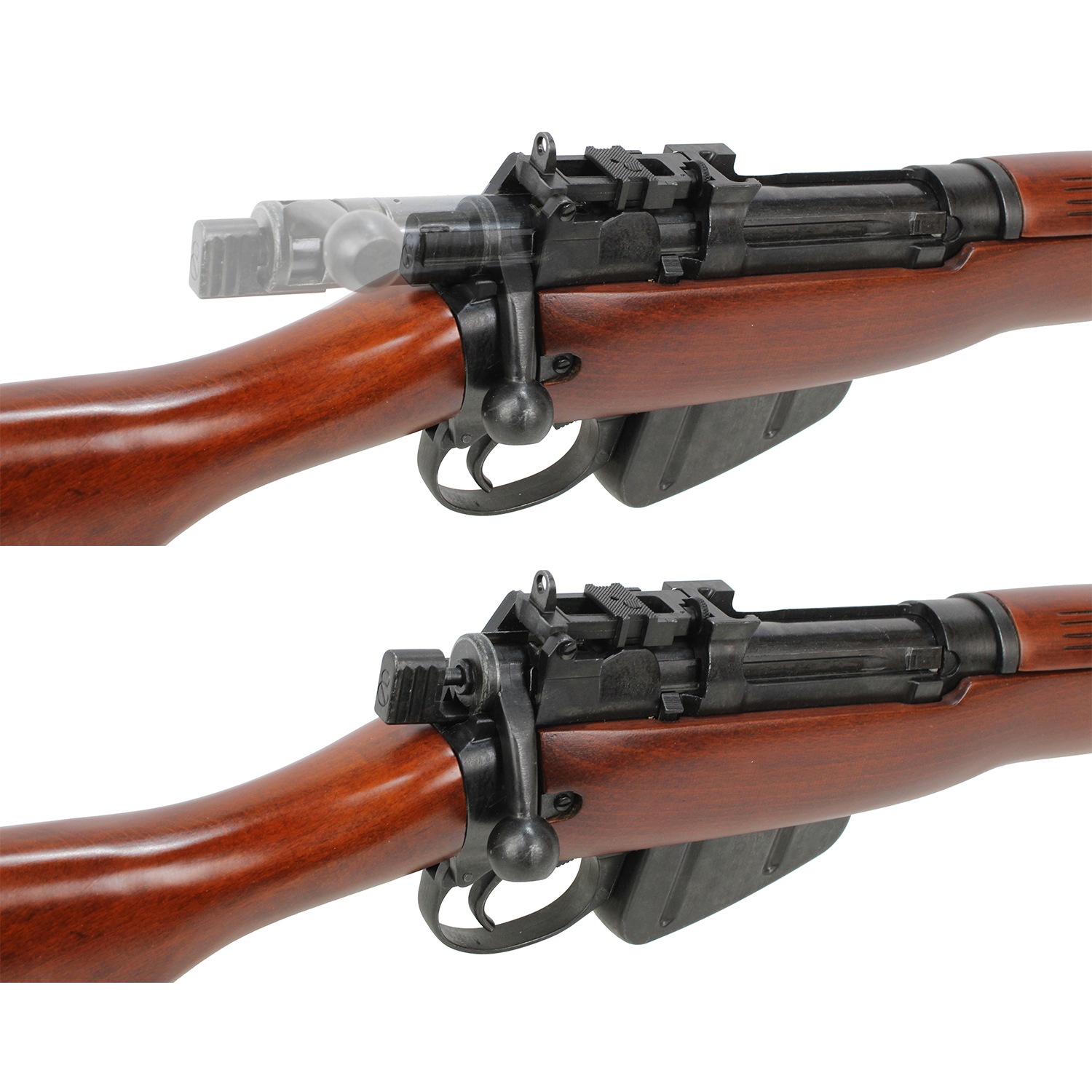 S&T Lee Enfield No.4 Mk I エアーコッキングライフル リアルウッド【専用スリングセット】【180日間安心保証つき】