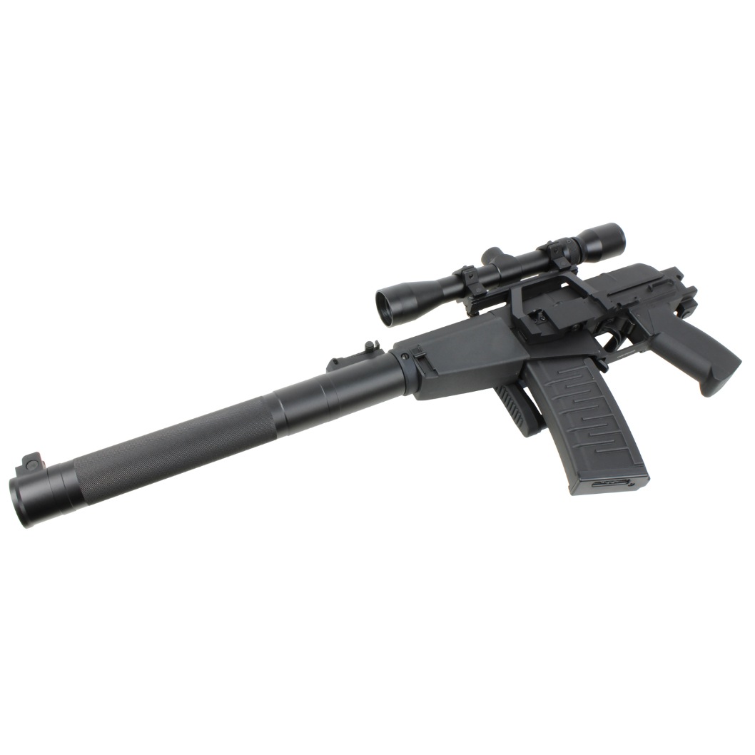 S&T AS Val フルメタル電動ガン BK（可変倍率ライフルスコープ＆サイドレール付属）コンプリートセット