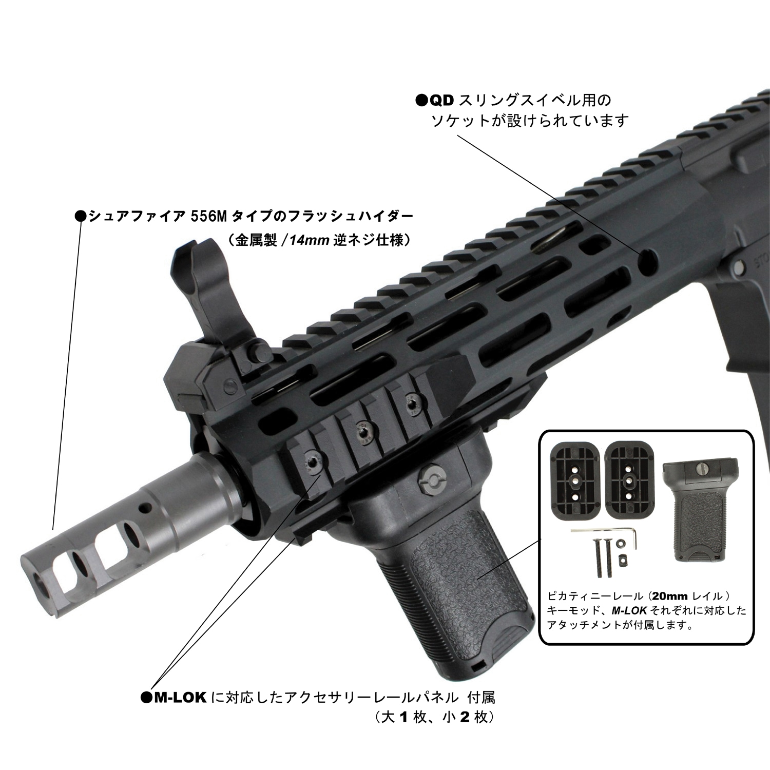 S&T M4 URX4 8.5” MLOK フルメタルG3電動ガン BK | すべての商品