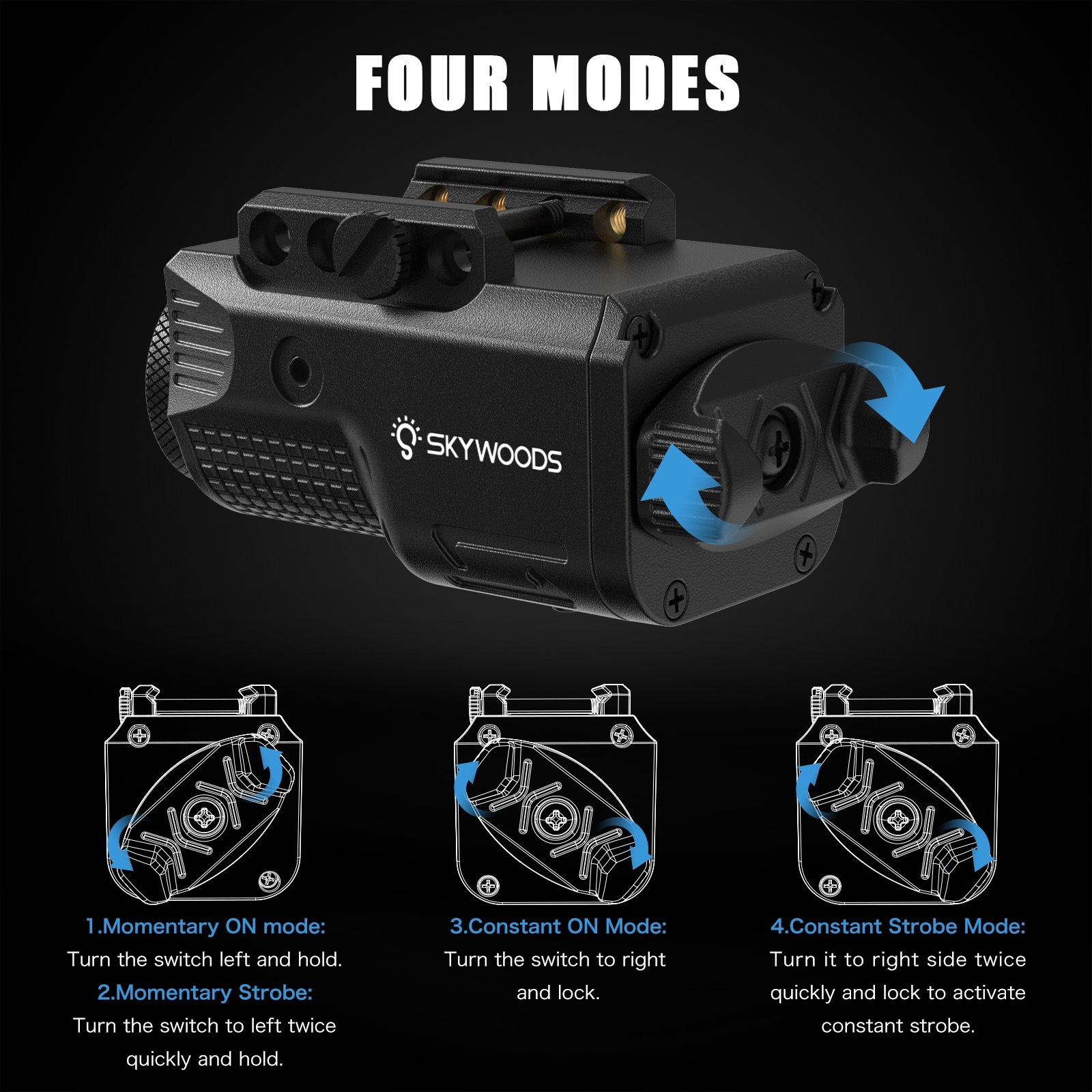 SKYWOODS PL460 タクティカルフラッシュライト | メーカー別,SKYWOODS | | GUNMALL OSAKA WEB SHOP