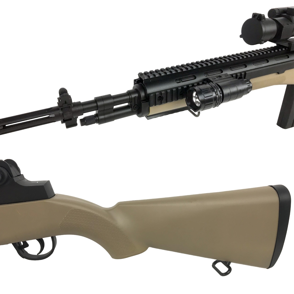 AGM　M14 エアコッキング ショート FDE