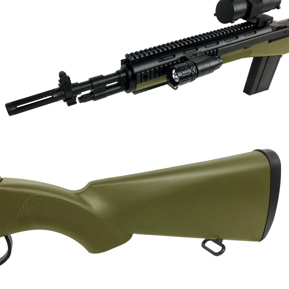 AGM　M14 エアコッキング ショート FDE