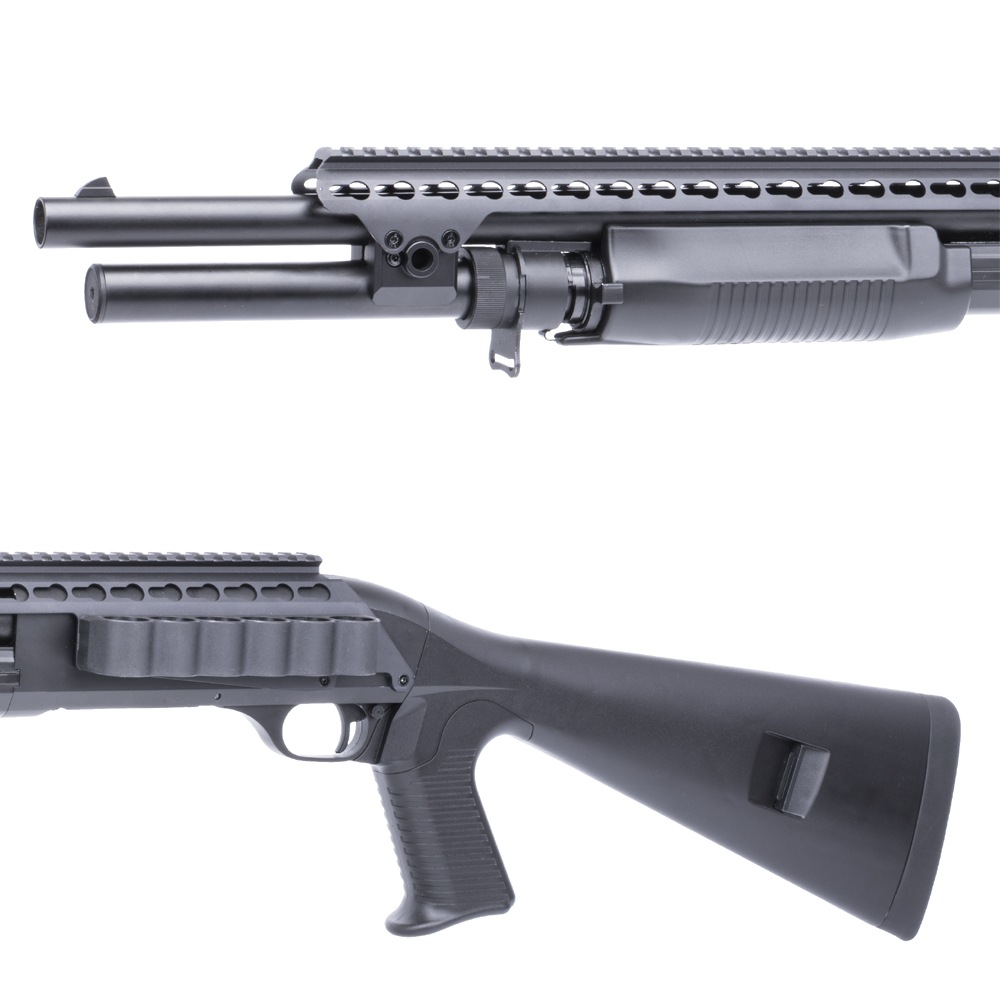 CM360DLMBK ベネリ M3 ロング Tac. 固定ストック フルメタルショットガン BK