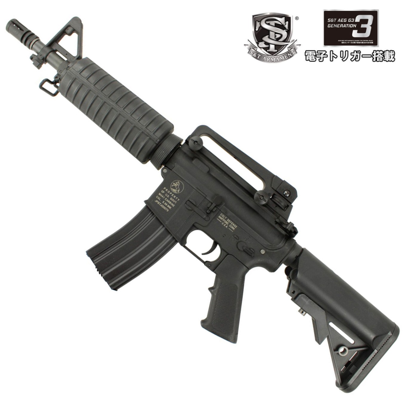 S&TM4 CQB スポーツライン G3電動ガン BK 電子トリガー【180日間安心