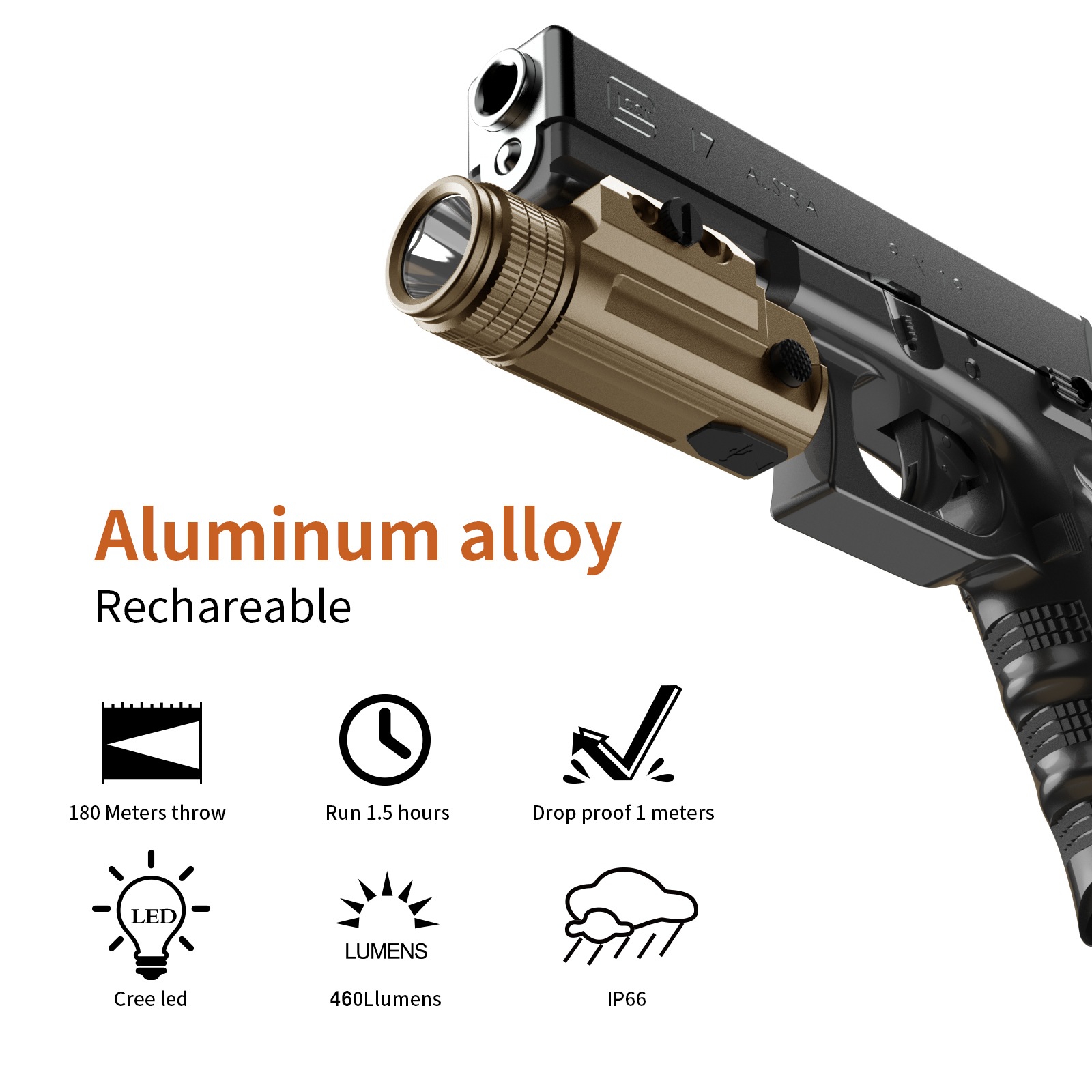 SKYWOODS L52160 タクティカルフラッシュライト | メーカー別,SKYWOODS