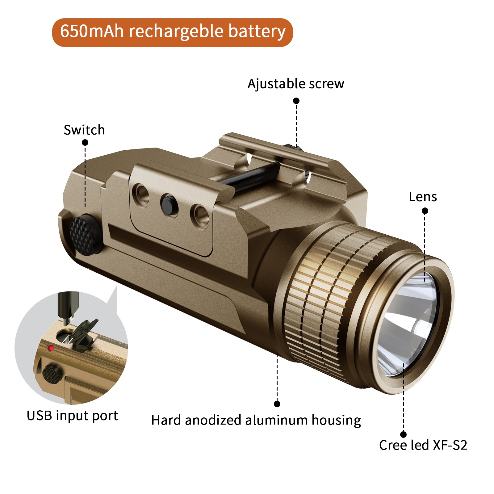 SKYWOODS L52160 タクティカルフラッシュライト | メーカー別,SKYWOODS