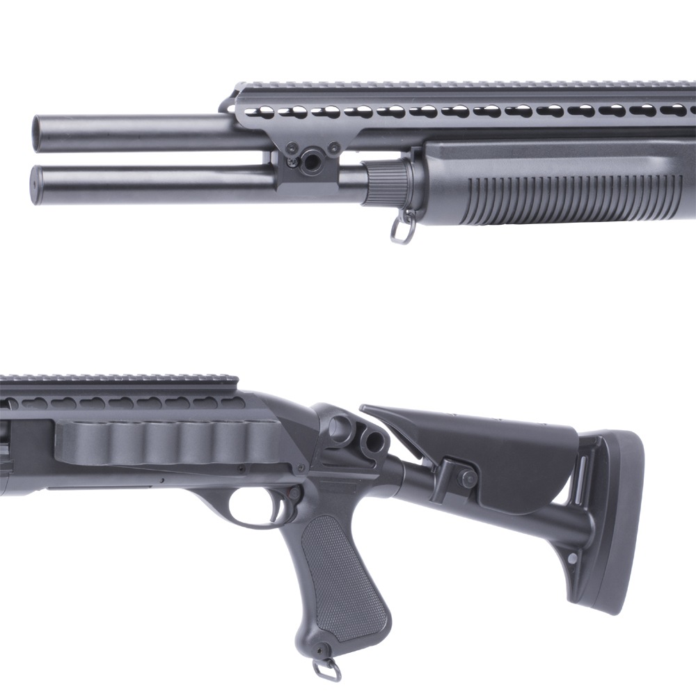 CYMA M870-L Keymod Tac. Rストック フルメタルショットガン BK