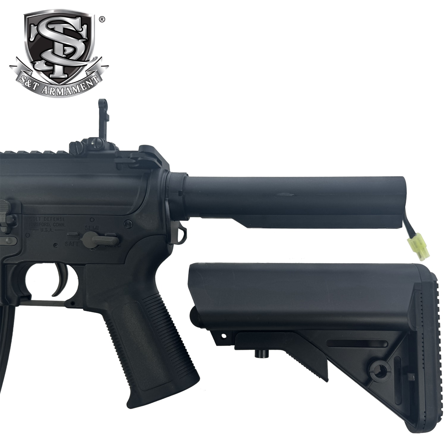 【メーカー別セール・S&T】S&T M4 URX4 M-LOK PDW-S チャレンジャーライン G3電動ガン BK（COLT　刻印）