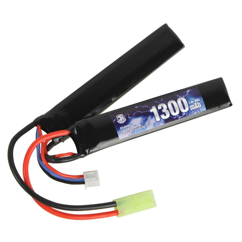 Lipo7.4v1300mAh 2セパバッテリー(103*20*7.5*2)