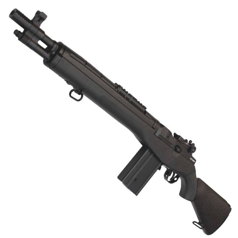 【送料変更あり】M14SOCOM バッテリー・マガジン付き BB弾+バッテリー+充電器サービス！】M14 SOCOM plastic stock BLACK