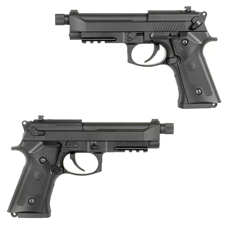 CYMA M9A1 MOSFET 電動ハンドガン BK  【80連マガジン＆対応Lipoバッテリーセット】