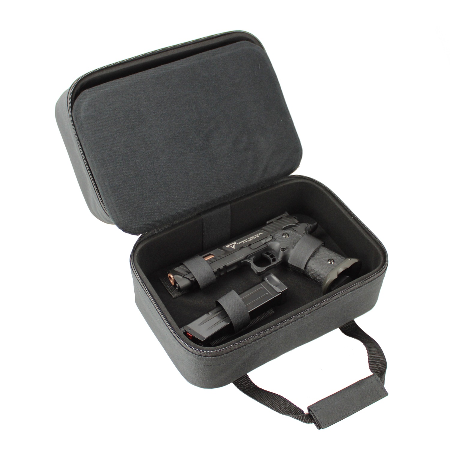 S&T セミハード ダブルハンドガンケース Black