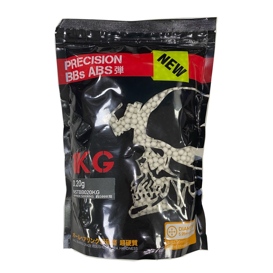 ※WEB限定S&TBB弾セール!! 45%OFF!! 【まとめ買い12袋】S&T NEW PRECISION BBs ABS弾 0.2g 約5000発
