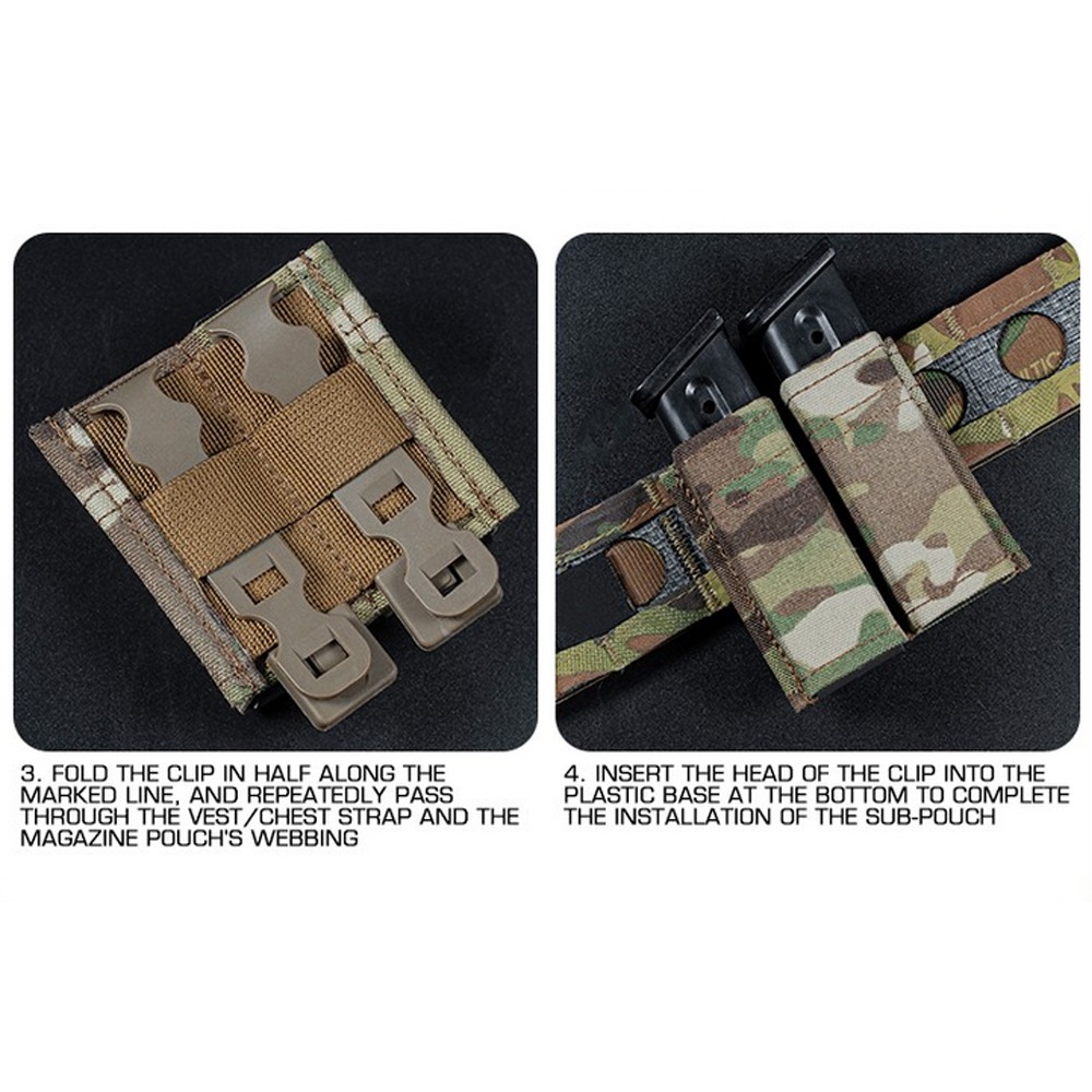 WOSPORT ESSTACタイプ 9mm マガジンポーチ ダブル MC | メーカー別